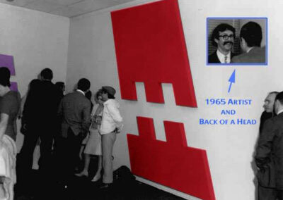 1965 Artist and Back of A Head (with Large Red)