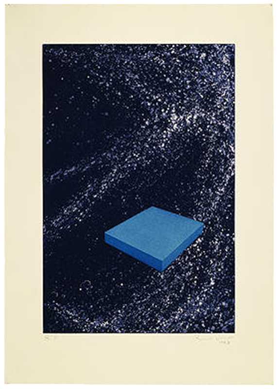 Ron Davis, Gemini print: BLUE SLAB, published 1983