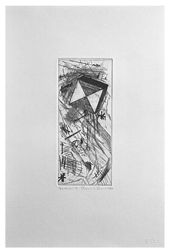 Ron Davis, Gemini print: DRYPOINT EPSILON, published 1981