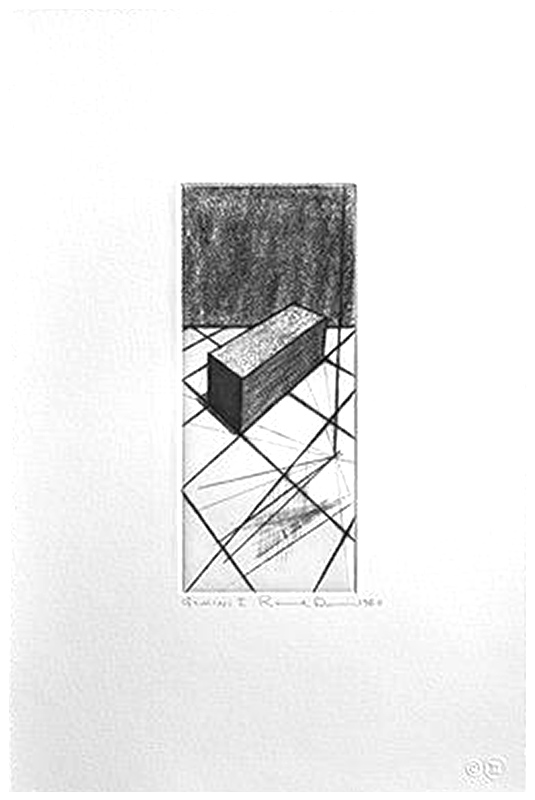 Ron Davis, Gemini print: DRYPOINT ETA, published 1981