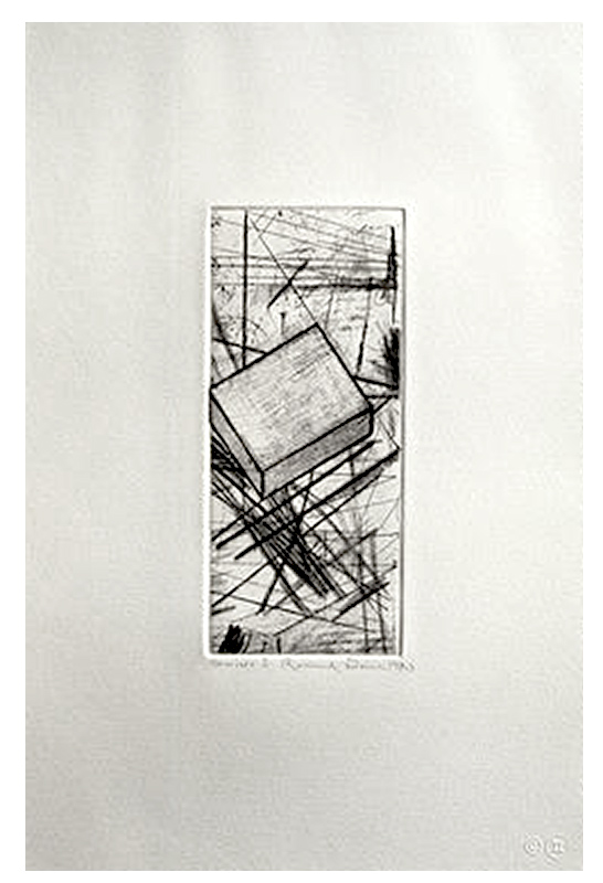 Ron Davis, Gemini print: DRYPOINT IOTA, published 1981