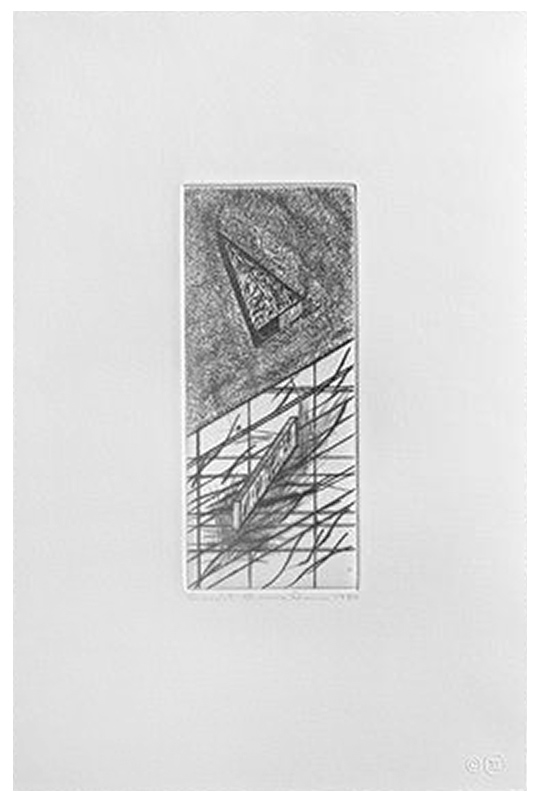 Ron Davis, Gemini print: DRYPOINT ZETA, published 1981