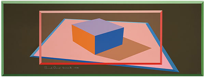 Ron Davis, Gemini print: FRAMED BLOCK, published 1974