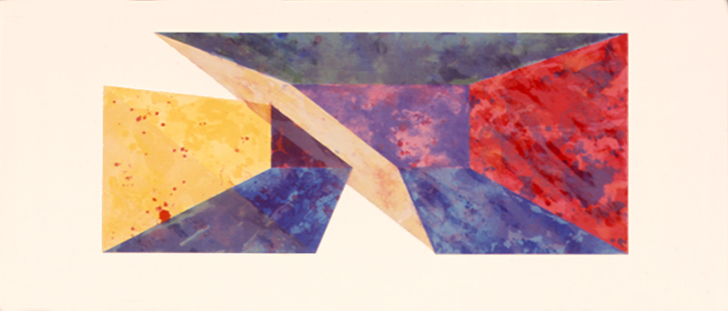 Ron Davis, Gemini print: DIAGONAL SLICE, published 1972