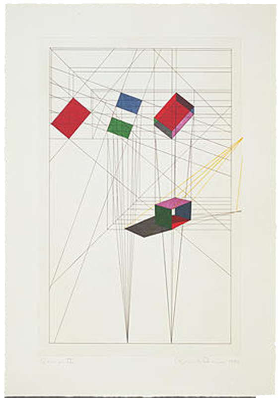 Ron Davis, Gemini print: ROTATION TILT, published 1984