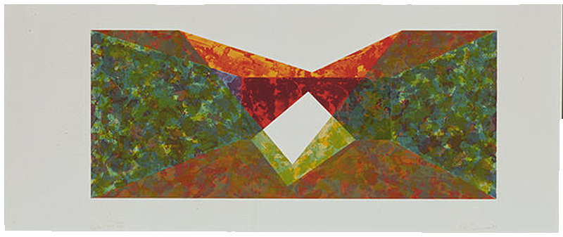 Ron Davis, Gemini print: TRIANGLE SLICE, published 1972