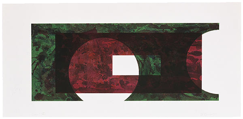 Ron Davis, Gemini print: TWO CIRCLE, published 1971