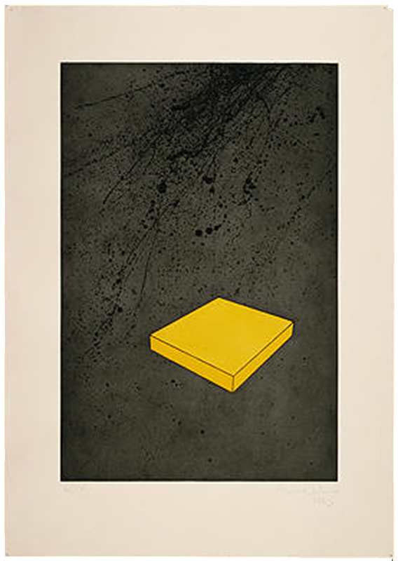 Ron Davis, Gemini print: YELLOW SLAB, published 1983