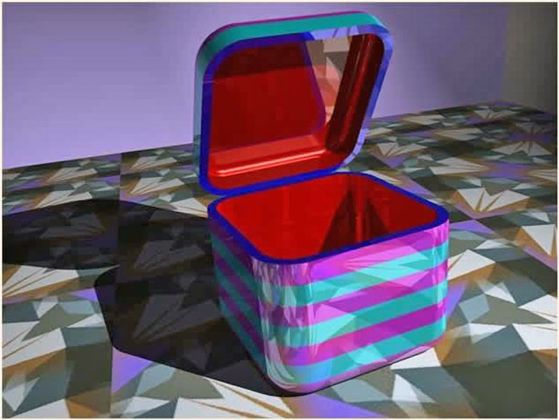 Opened Box, 1995 CG rendering