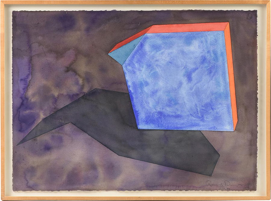 Bent Corner Slab 1988 (watercolor)