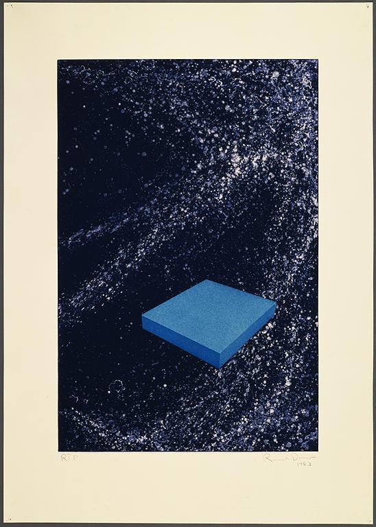 Ron Davis, Gemini print: BLUE SLAB, published 1983