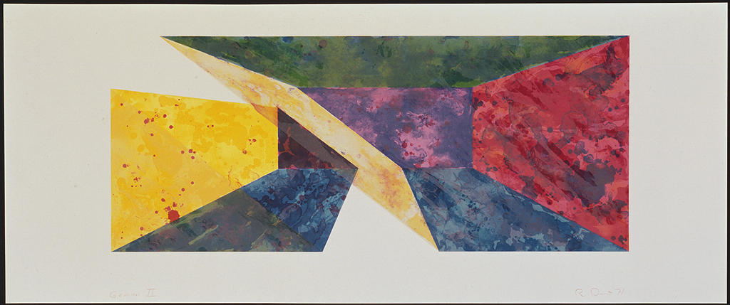 Ron Davis, Gemini print: DIAGONAL SLICE, published 1972