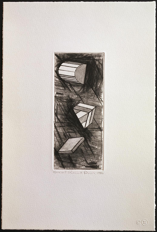 Ron Davis, Gemini print: DRYPOINT NU, published 1981