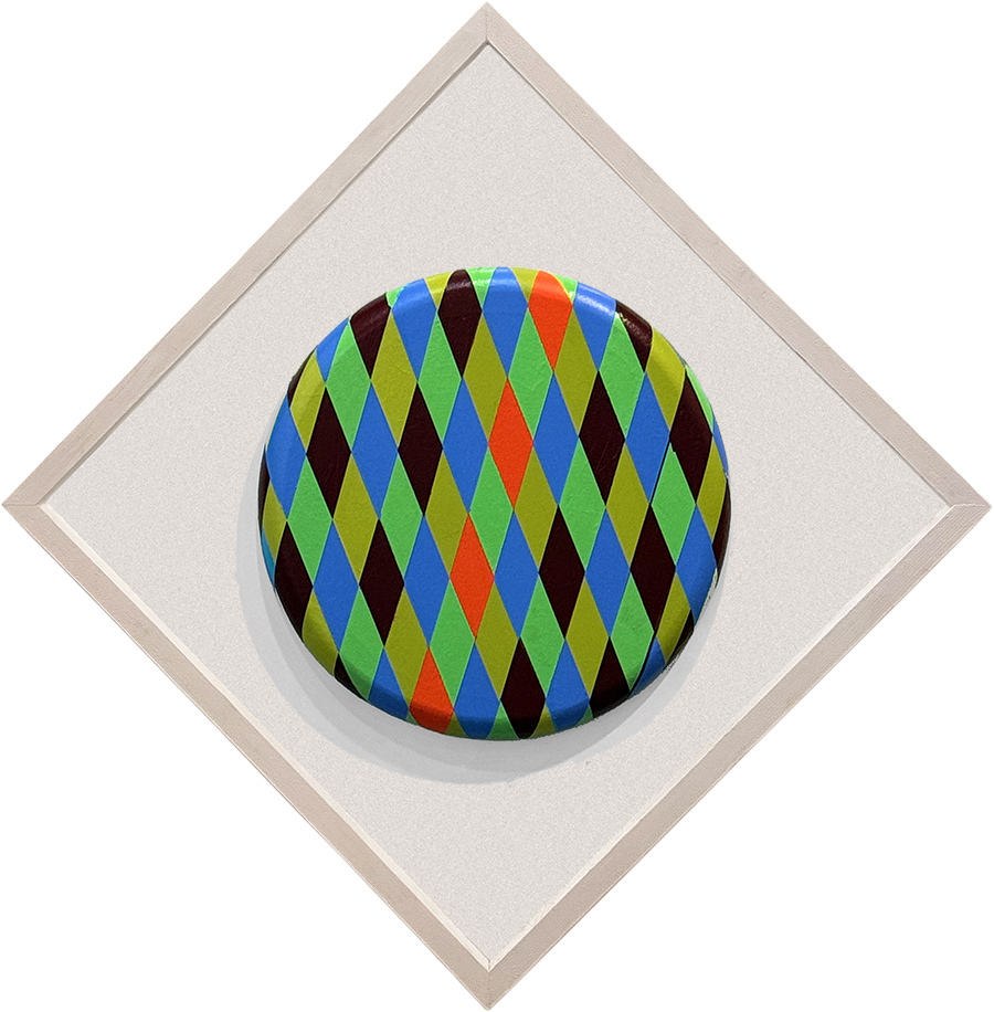 Flicker, 2024, 16-inch circle