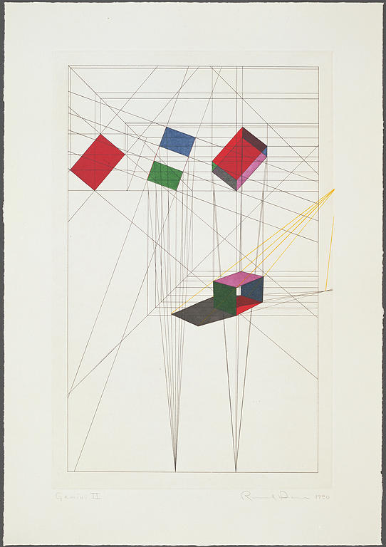 Ron Davis, Gemini print: ROTATION TILT, published 1984