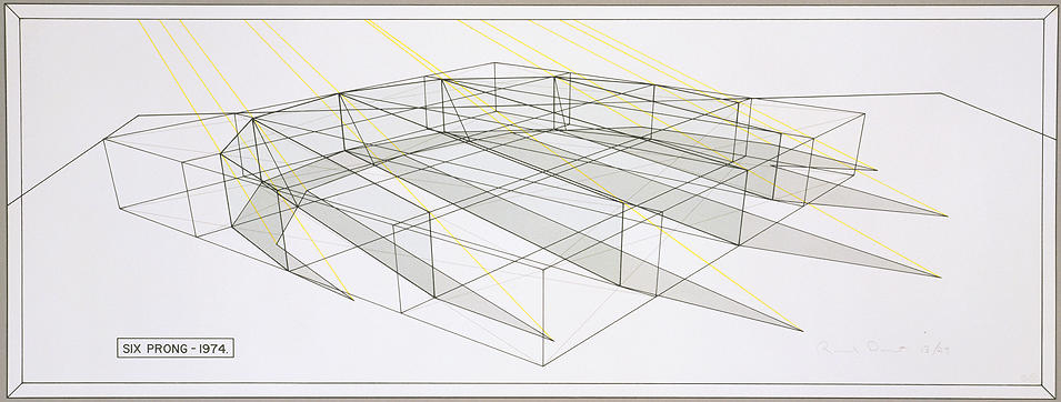 Ron Davis, Gemini print: SIX PRONG, PERSPECTIVE LINE, published 1973