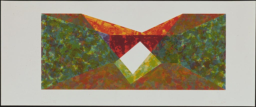 Ron Davis, Gemini print: TRIANGLE SLICE, published 1972