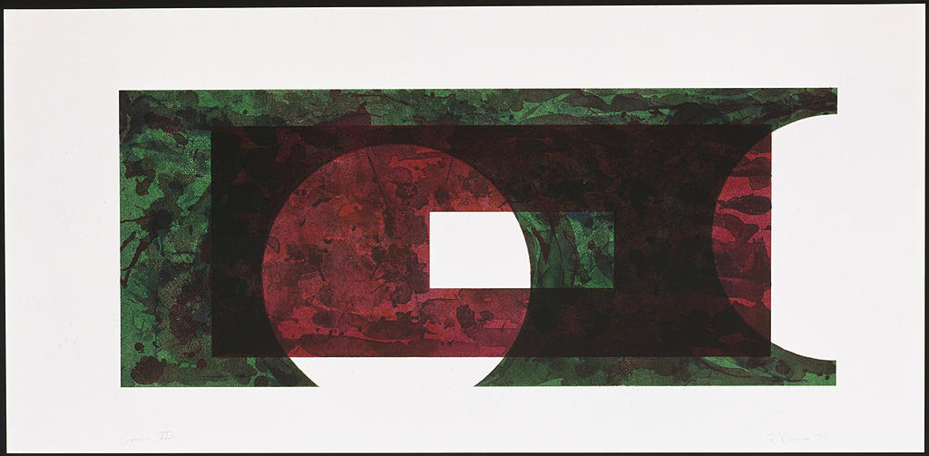 Ron Davis, Gemini print: TWO CIRCLE, published 1971