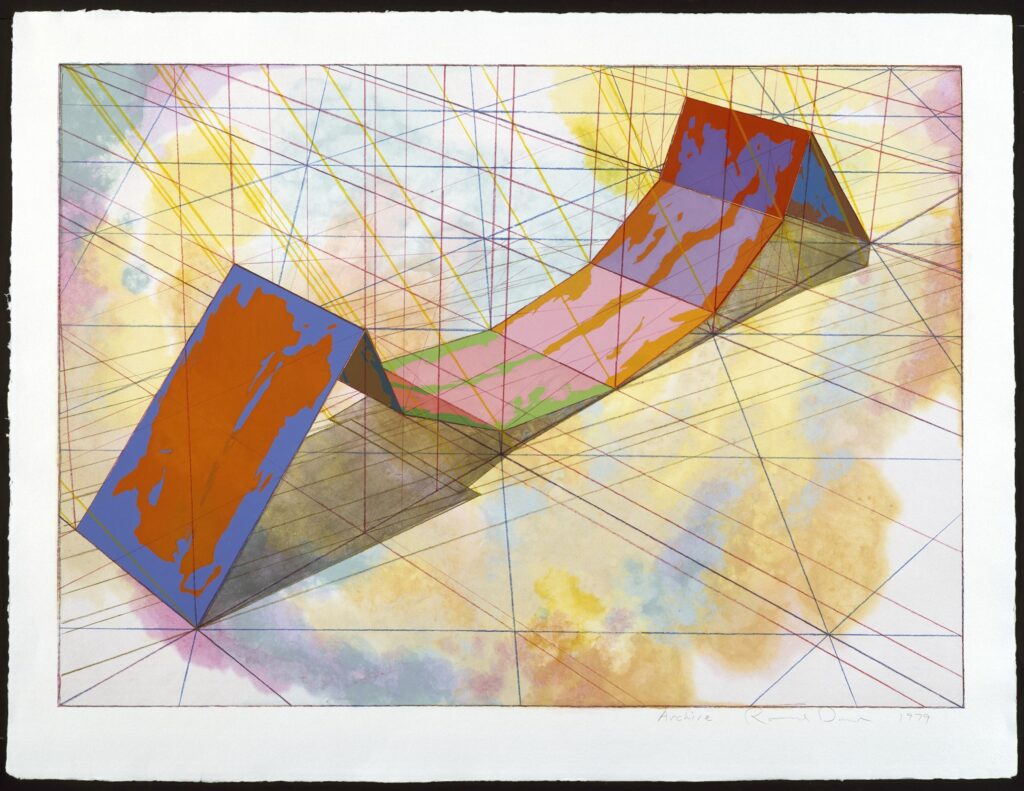 Invert Span, Ron Davis, Tyler Graphics aquatint