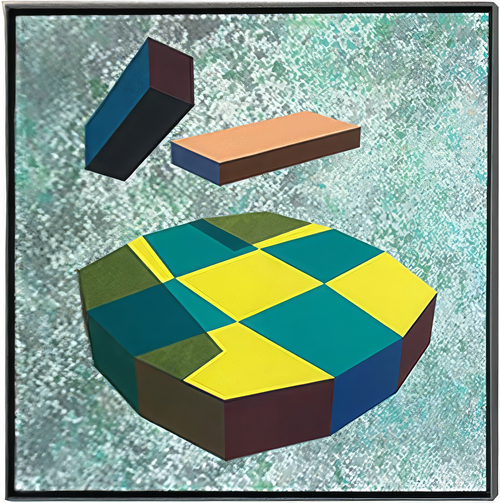 Post, Beam and Checkered Lens, 1988